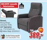 Aktuelles Sessel Angebot bei Opti-Megastore in Bremerhaven ab 389,00 €