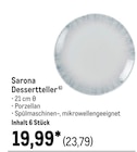 Sarona Dessertteller im aktuellen METRO Prospekt