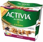 Yaourt aux probiotiques céréales Offre découverte Muesli - ACTIVIA dans le catalogue Intermarché