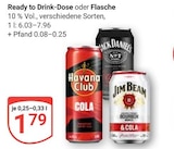 Aktuelles Ready to Drink-Dose oder Flasche Angebot bei GLOBUS in Krefeld ab 1,79 €