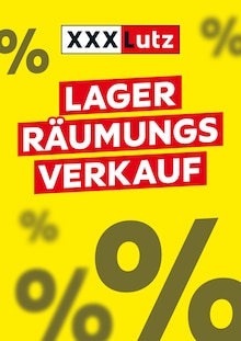 Aktueller XXXLutz Prospekt (Rieden, Mayen-Koblenz, 1 Seite zum blättern XXXLutz Prospekt LAGER-RÄUMUNGS-VERKAUF mit 1 Seite