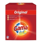 Lessive poudre Gama 3en1 25 lavages 1,6kg en promo chez Gifi Lessive poudre Gama 3en1 25 lavages 1,6kg dans le catalogue Gifi