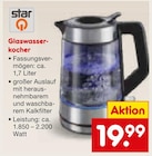 Glaswasserkocher von star für 19,99 € bei Netto Marken-Discount im Angebot Glaswasserkocher von star im aktuellen Netto Marken-Discount Prospekt