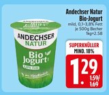 Bio-Jogurt im EDEKA Prospekt Bio-Jogurt von Andechser Natur im aktuellen EDEKA Prospekt für 1,29 €