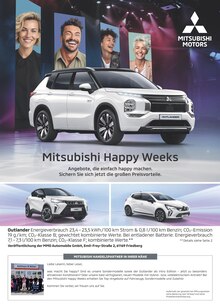 Aktueller Mitsubishi Prospekt "Mitsubishi Happy Weeks" Seite 1 von 1 Seiten