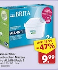 Wasserfilter-Kartuschen Maxtra Pro ALL-IN-1 Pack 2 im Angebot bei famila Nordwest in Wilhelmshaven Wasserfilter-Kartuschen Maxtra Pro ALL-IN-1 Pack 2 Angebote von Brita bei famila Nordwest Wilhelmshaven für 9,99 €