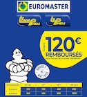 Jusqu’à 120€ REMBOURSÉS pour l’achat de 4 pneus MICHELIN à Euromaster dans Puybegon