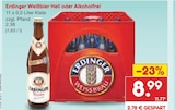 Weißbier Hell oder Alkoholfrei von Erdinger für 8,99 € bei Netto Marken-Discount im Angebot Weißbier Hell oder Alkoholfrei von Erdinger im aktuellen Netto Marken-Discount Prospekt