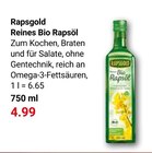 Reines Bio Rapsöl Angebote von Rapsgold bei GLOBUS Erlangen für 4,99 €