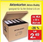 Aktenkarton im Angebot bei Zimmermann in Bremen Aktenkarton Angebote von Akten-Buddy bei Zimmermann Bremen für 2,49 €