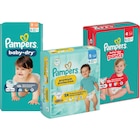 SUR TOUTES LES COUCHES & CULOTTES FORMAT GÉANT DES TAILLES 2 À 8 - PAMPERS en promo chez Carrefour Besançon
