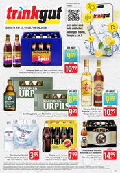 Trinkgut Supermarkt Prospekt der aktuellen Woche mit 8 Seiten, gültig von 01.06.2026 bis 06.06.2026, in Wallerfangen und Umgebung Aktueller Trinkgut Supermarkt Prospekt in Wallerfangen und Umgebung, "Aktuelle Angebote" mit 8 Seiten, 01.06.2026 - 06.06.2026