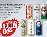 Aktuelles Veltins, Krombacher, Beck’s Warsteiner oder Bitburger Angebot bei V-Markt in Kempten (Allgäu) ab 0,65 €