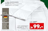 Aktuelle Bettdecke Angebote bei porta Möbel in Potsdam Aktuelles Kopfkissen oder City-Steppbett Angebot bei porta Möbel in Potsdam ab 24,99 €