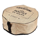 Pouf gonflable finition en jute en promo chez B&M Angers à 9,99 €