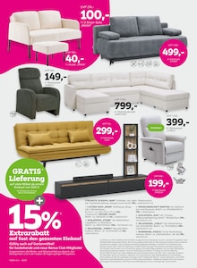 Sitzmöbel im mömax Prospekt "Bei dir liegt Sparen im Trend?" mit 16 Seiten (Koblenz)