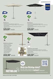 METRO Sonnenschirm im Prospekt METRO Sonnenschirm im Prospekt