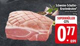 Schweine-Schulter-Krustenbraten im EDEKA Prospekt Schweine-Schulter-Krustenbraten von im aktuellen EDEKA Prospekt für 0,77 €