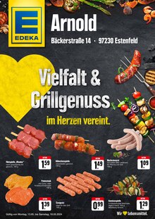 Geflügel im EDEKA Prospekt "Vielfalt & Grillgenuss" mit 2 Seiten (Würzburg)