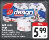 design Toilettenpapier Angebote von Gut & Günstig bei EDEKA Fürth für 5,99 €