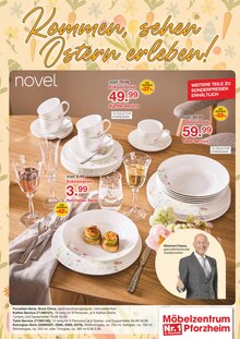 Tafel-Set im Möbelzentrum Pforzheim Prospekt "Ostern & Porzellan" mit 48 Seiten (Stuttgart)