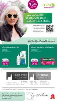 mea - meine apotheke Prospekt Unsere Mai-Angebote mit 4 Seiten