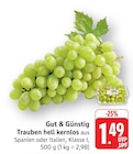 Trauben hell kernlos bei EDEKA im Prospekt "" für 1,49 €