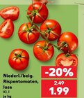 Aktuelle Tomaten Angebote bei Kaufland in Freiburg (Breisgau) Aktuelles Rispentomaten, lose Angebot bei Kaufland in Freiburg (Breisgau) ab 1,99 €
