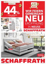 Bett im Schaffrath Prospekt in Duisburg Aktueller Schaffrath Prospekt mit Bett, "WIR FEIERN GEMEINSAM NEUERÖFFNUNG IN NEUSS", Seite 1