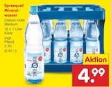Mineralwasser Classic von Spreequell im aktuellen Netto Marken-Discount Prospekt für 4,99 €