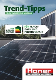 Honer Baustoffe Prospekt: "Trend-Tipps FÜR DIE ENERGETISCHE SANIERUNG", 9 Seiten, 04.10.2024 - 13.10.2024