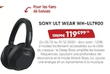 Ult wear wh-ult900 - SONY - Fnac Ult wear wh-ult900 - SONY à 119,99 € dans le catalogue Fnac