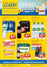 Netto Marken-Discount Prospekt "DER ORT, AN DEM DU IMMER AUSGEZEICHNETE PREISE FINDEST." für Bad Düben, 2 Seiten, 04.05.2026 - 09.05.2026