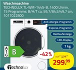 Waschmaschine von Technolux im aktuellen ROLLER Prospekt