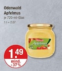 Apfelmus im V-Markt Prospekt Apfelmus von Odenwald im aktuellen V-Markt Prospekt für 1,49 €