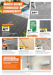 Terrassenplatten im OBI Prospekt "FÜRS MACHEN GEMACHT." mit 21 Seiten (Moers)