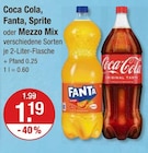 Softdrinks Angebote von Coca Cola, Fanta, Sprite, Mezzo Mix bei V-Markt Dillingen für 1,19 €