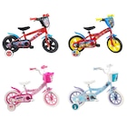 Vélo 12'' Frozen, Minnie, Paw Patrol ou Spiderman - DISNEY en promo chez Carrefour Courbevoie à 109,99 €