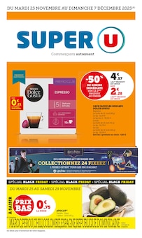 Catalogue Super U à La Source cette semaine, valable du 25/11/2025 au 07/12/2025 Prospectus Super U à La Source, "Super U", 36 pages de promos valables du 25/11/2025 au 07/12/2025