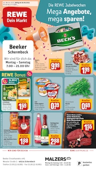 REWE Prospekt Dein Markt mit  Seiten in Schermbeck und Umgebung
