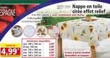 Promo Nappe en toile cirée effet relief à 4,99 € dans le catalogue Norma à Sarreguemines