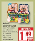 Bärchenwurst Schweinefleisch von Reinert im aktuellen EDEKA Prospekt