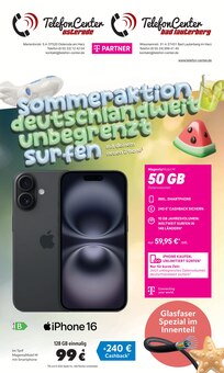 Telefon Center Bad Lauterberg Prospekt SOMMERAKTION: DEUTSCHLANDWEIT UNBEGRENZT SURFEN mit 12 Seiten
