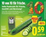 Salatgurken von GUT&GÜNSTIG für 0,59 € bei E center im Angebot Salatgurken von GUT&GÜNSTIG im aktuellen E center Prospekt