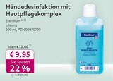 Händedesinfektion mit Hautpflegekomplex bei mea - meine apotheke im Prospekt "" für 9,95 €