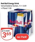 Aktuelle Red Bull Angebote bei GLOBUS in Zwickau Aktuelles Energy Drink Angebot bei GLOBUS in Zwickau ab 3,69 €