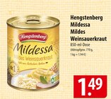 Aktuelles Hengstenberg Mildessa Mildes Weinsauerkraut Angebot bei famila Nordost in Kiel ab 1,49 €