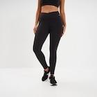 Legging de sport taille haute noir femme en promo chez La Halle Legging de sport taille haute noir femme dans le catalogue La Halle