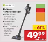 2in1 Akku-Handstaubsauger bei Netto Marken-Discount im Bersenbrück Prospekt für 49,99 €