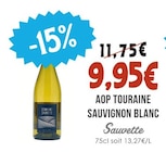 AOP Touraine Sauvignon Blanc - SAUVETTE dans le catalogue Naturalia
